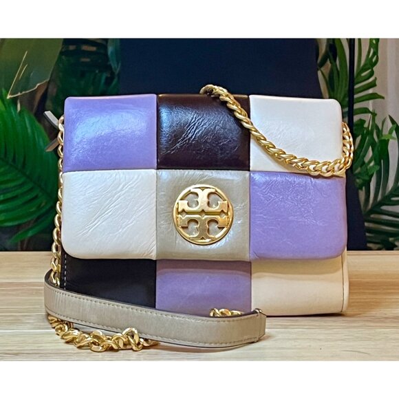 ✺✺ AUTHENTIC TORY BURCH Quilted Leather Patchwork Willa Handbag ✺ - Picture 6 of 13